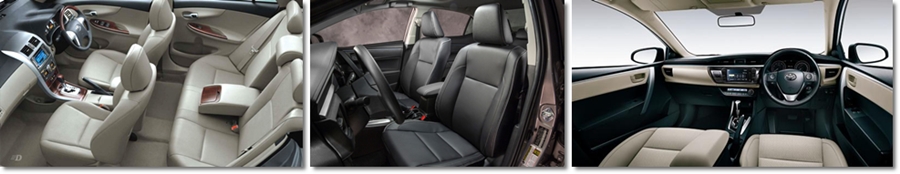 Nội thất xe Toyota Altis